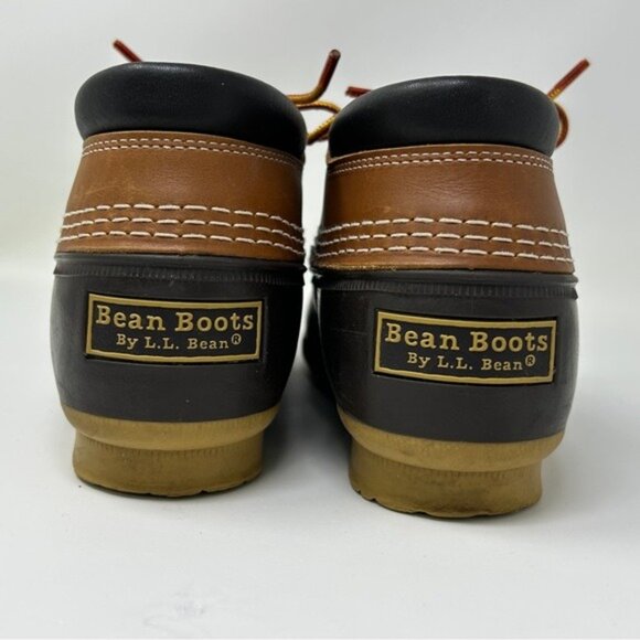 LL Bean Leather Unlined Gumshoe Low Ankle Duck Boots Size 7 N rain - Picture 5 of 16